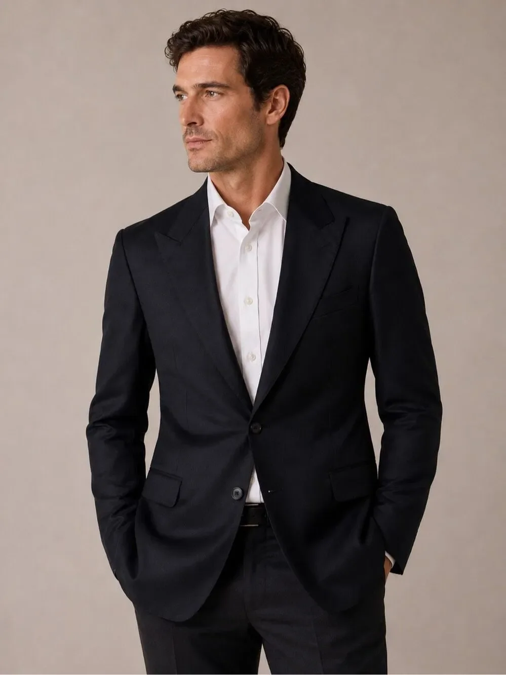 Tom Ford 100% Wool Men’s Uniform Suit Jacket Size 56 Black US Size 46